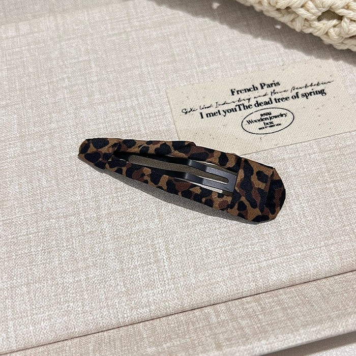 Wholesale Leopard Print BB Clip Bangs Clip Side Clip Broken Hairpin Hairpin Hairpin