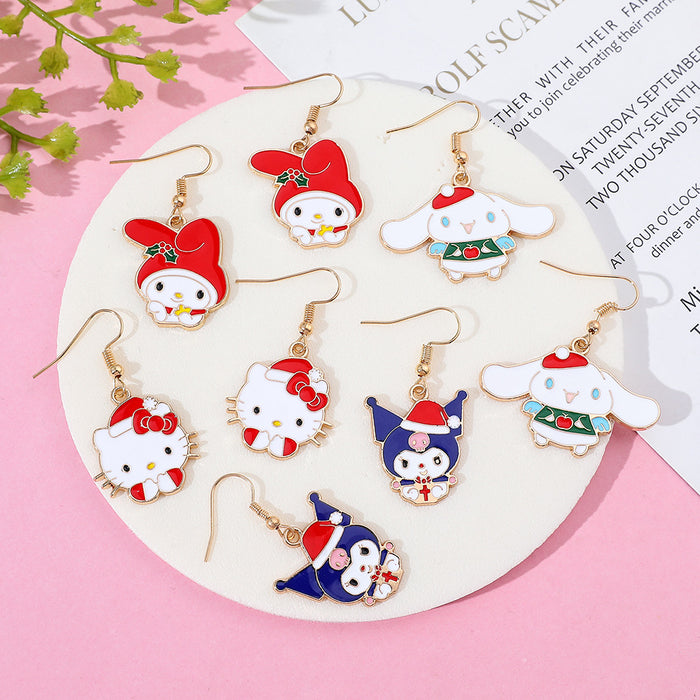 Wholesale  cartoon cute earrings  Christmas earrings