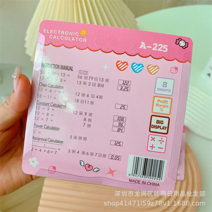 Wholesale cute head calculator cartoon cat head arithmetic portable portable mini computer