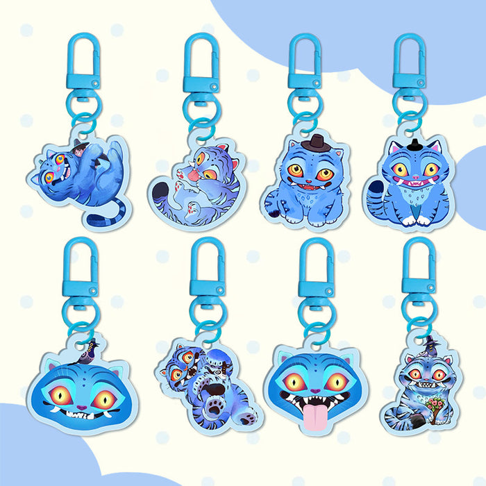 Wholesale KPOP acrylic keychain cartoon anime peripheral double-sided pendant set