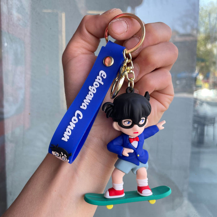 Wholesale Keychain cartoon figurine creative couple backpack pendant hanging decoration car keychain