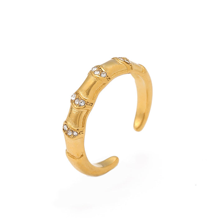 Wholesale Zircon fashion versatile ring, female niche design, diamond ring, non fading high-end ring wholesale