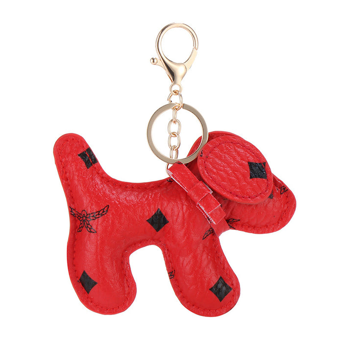 Wholesale Creative keychain leather pendant imitation leather keychain