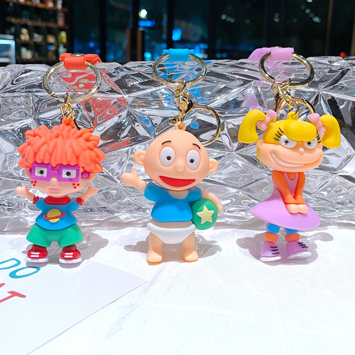 Wholesale Three-dimensional cartoon character key chain