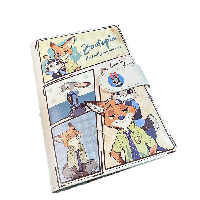 Wholesale PU Leather A6 Loose-Leaf Notebook - Stylish Cartoon Journal