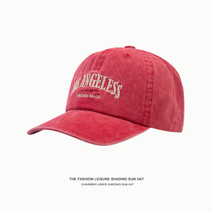 Wholesale Vintage washed vintage embroidered duckbill cap