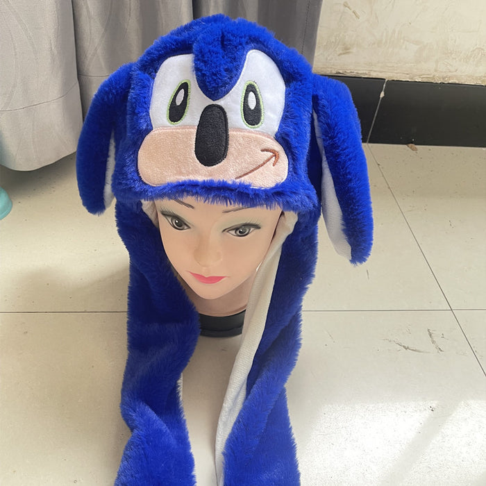 Wholesale Cartoon Animation Hat Doll Creative Colorful Luminous Funny Ear Moves Hat