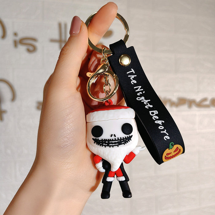 Wholesale Christmas Eve Halloween keychain pendants JDC-KC-ShuoT008