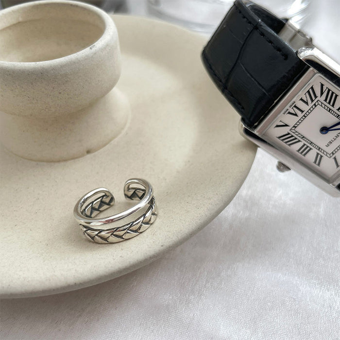 Wholesale Small niche design, open ring, fashionable personality, simple and cool style, tail ring for women