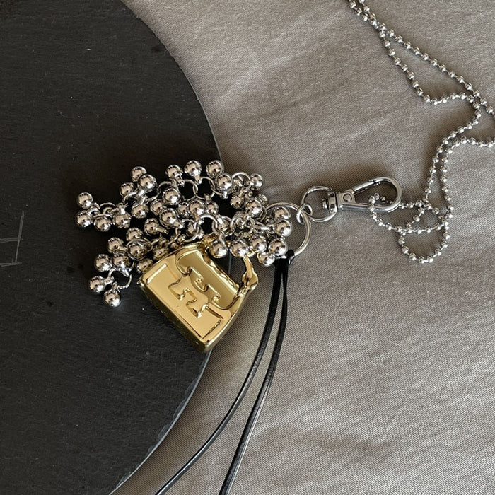 Wholesale Water bottle pendant necklace crossbody bag pendant women's accessories niche design sweater chain