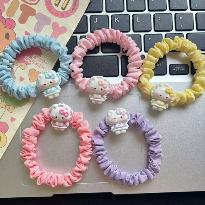 Wholesale Campus Hair Ring Couple Rubber Band Intestine Hair Rope Cartoon Hair Accessories