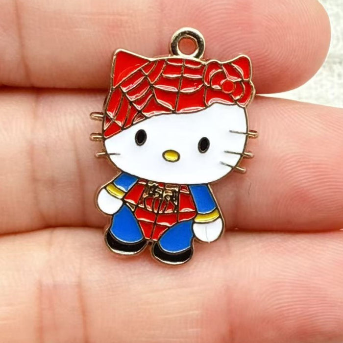 Wholesale 10pcs Alloy Oil Drip Pendant Jewelry DIY Earrings Pendant