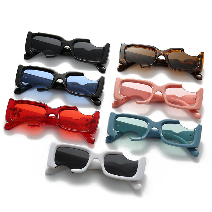 Wholesale sunglasses  box gap sunglasses colorful jelly color men's and women's sunglasses