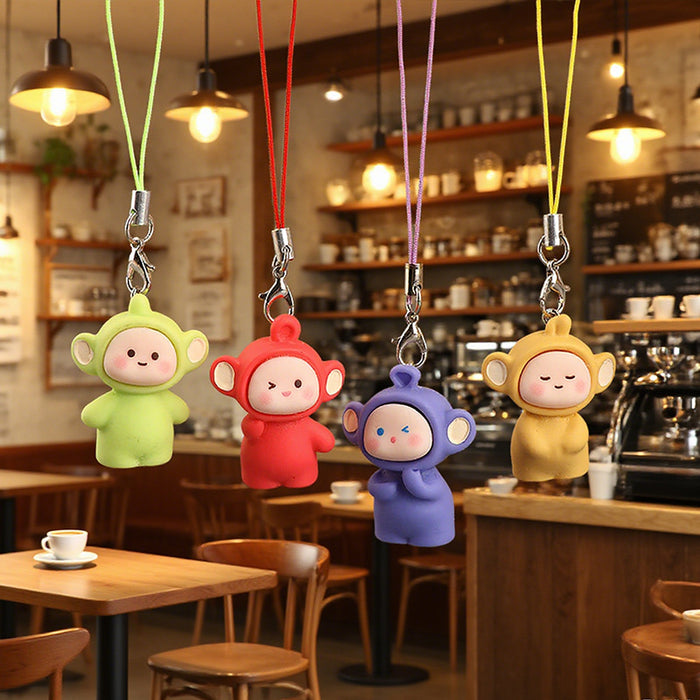 Wholesale Cute phone charm 3D resin keychain bag accessory