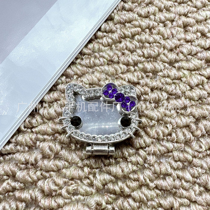 Wholesale Cartoon cat mirror rotatable phone stand