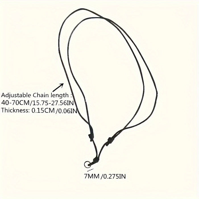 Wholesale Black woven rope adjustable pendant necklace accessory with neck hanging glasses chain anti loss and anti drop hanging rope pearl