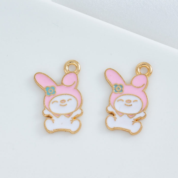 Wholesale 10 PCS DIY Cartoon Alloy Oil-Drip Pendant