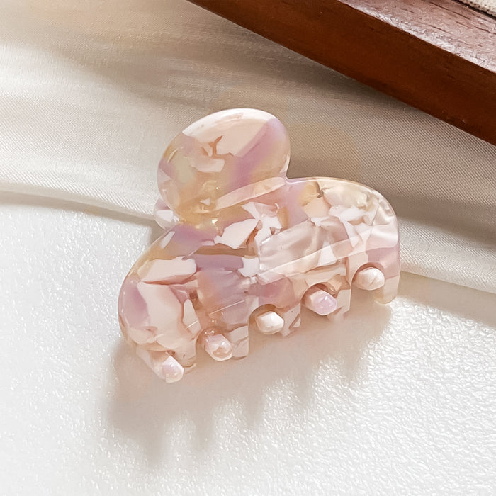 Wholesale Acetate Hair Claw Clip French Vintage Floral Pattern Stylish Side Bang Clips