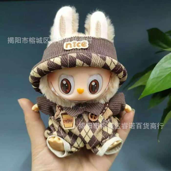 Wholesale Wearable Baby Clothes 17cm Doll Cute  Suit Skirt Plush Clothes