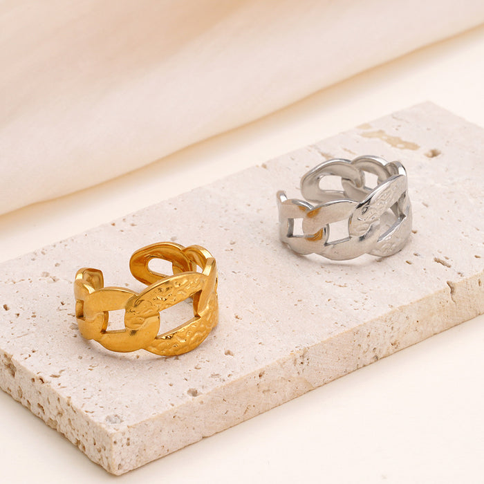 Wholesale NK chain stainless steel open ring