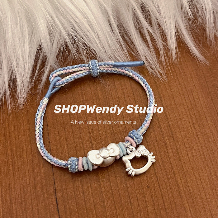 Wholesale Princess Cartoon Girlfriend Style Woven Sweet Hand Rope