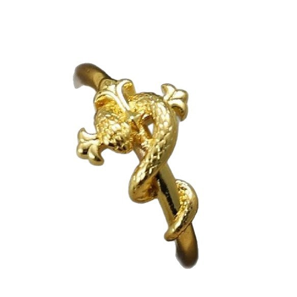 Wholesale Ancient Method Frosted Gold Ring Female Niche Design Ring