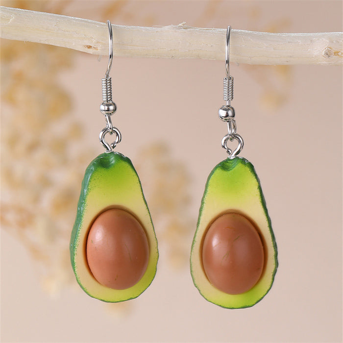 Wholesale Purple Grape Resin Earrings Trendy Fashion Accessory