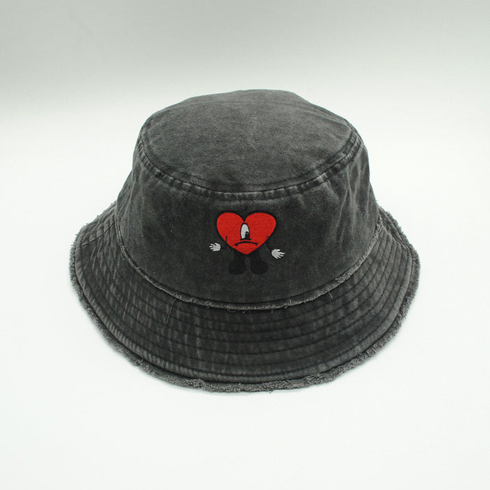 Wholesale Embroidery Washed Cotton Bucket Hat JDC-FH-PeiN020