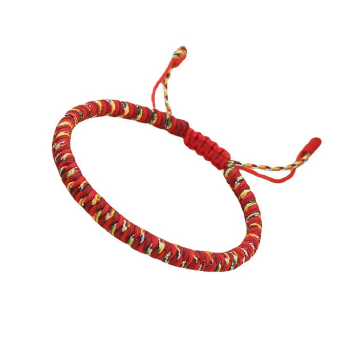 Wholesale Diamond Knot Red Rope Bracelet Colorful Mixed Color Hand Rope