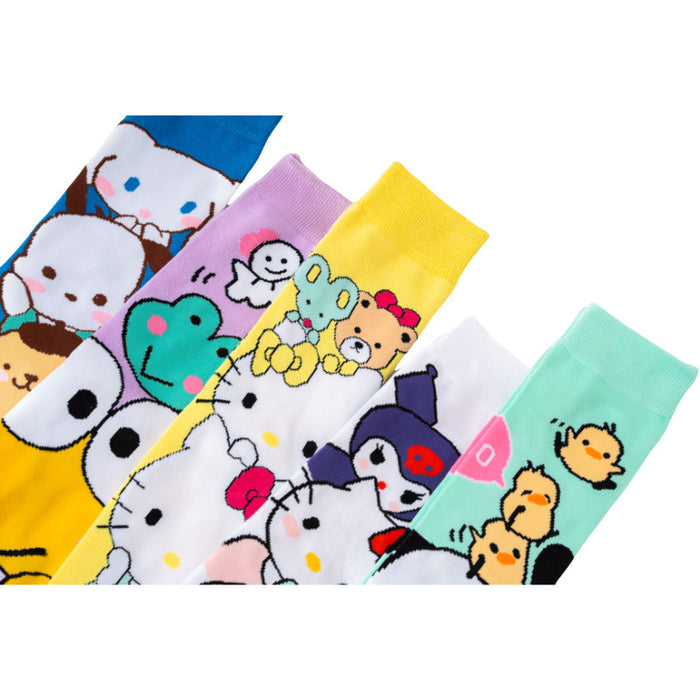 Wholesale Cute cat socks with anime theme for all four seasons