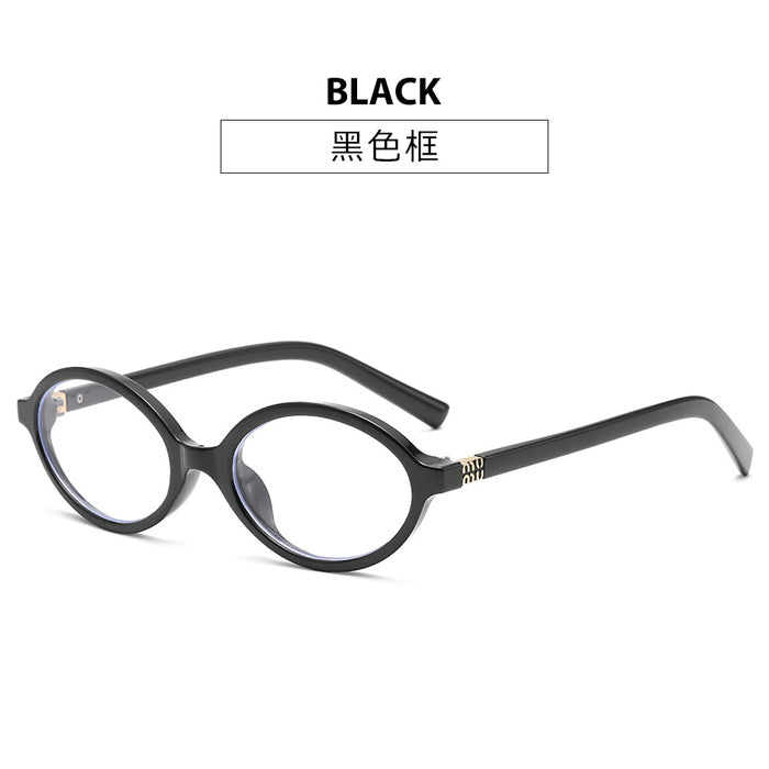 Wholesale Anti blue light flat lens sunglasses, small frame oval glasses