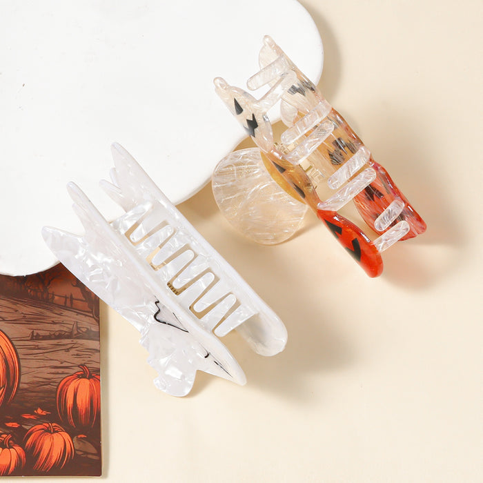 Wholesale Pumpkin Skull Shark Hair Clip PVC Creative Hair Accessory For Haunted House Party