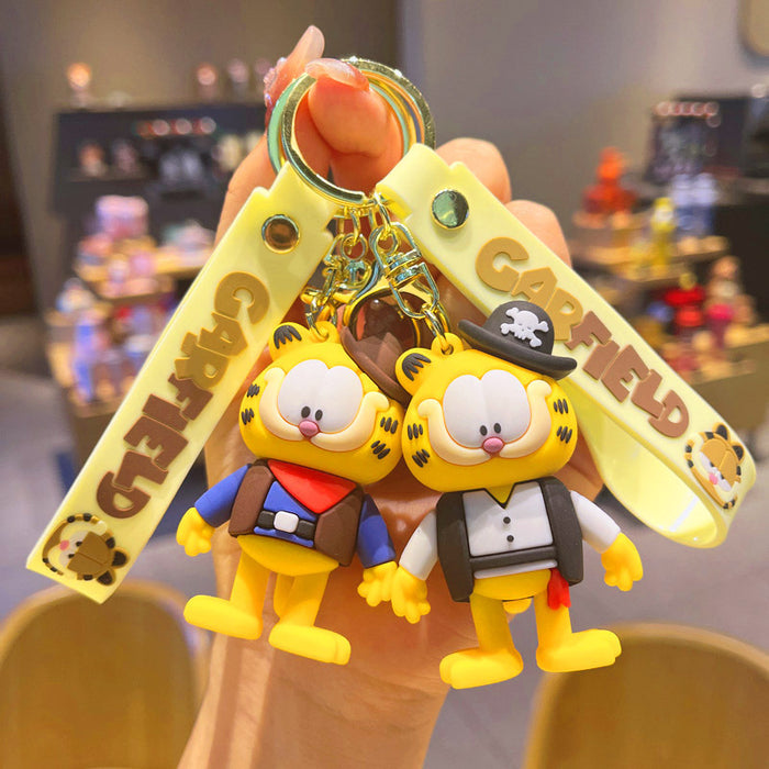 Wholesale Cute silicone cat keychain