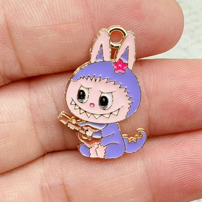 Wholesale 10pcs Little Rabbit Accessories: Earrings and Keychain Pendant