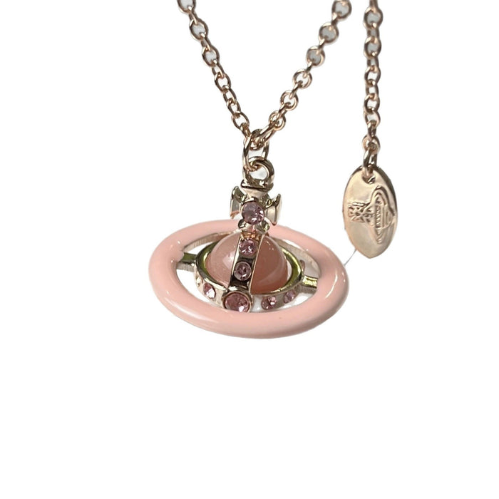 Wholesale Oil-sprayed 3D Saturn Necklace Choker Necklace