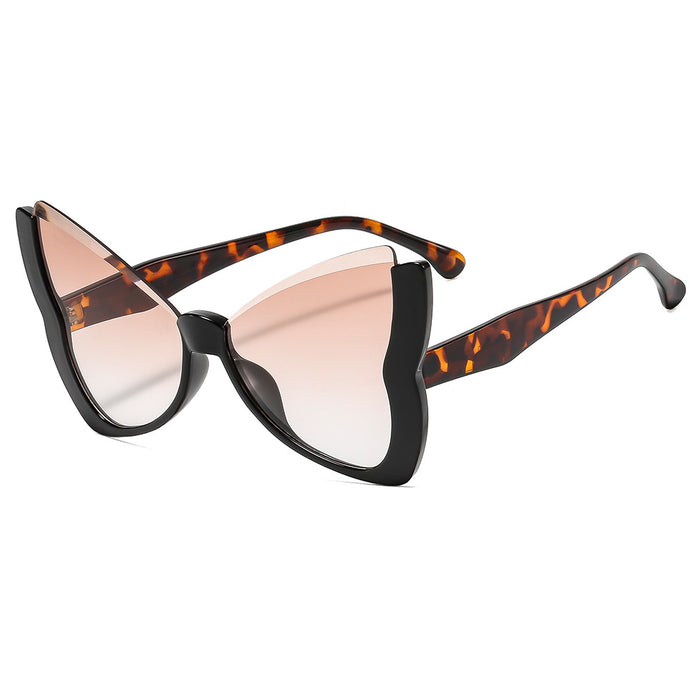 Wholesale Fashionable large frame retro versatile sunglasses, personalized outdoor sports cycling sunscreen trendy sunglasses