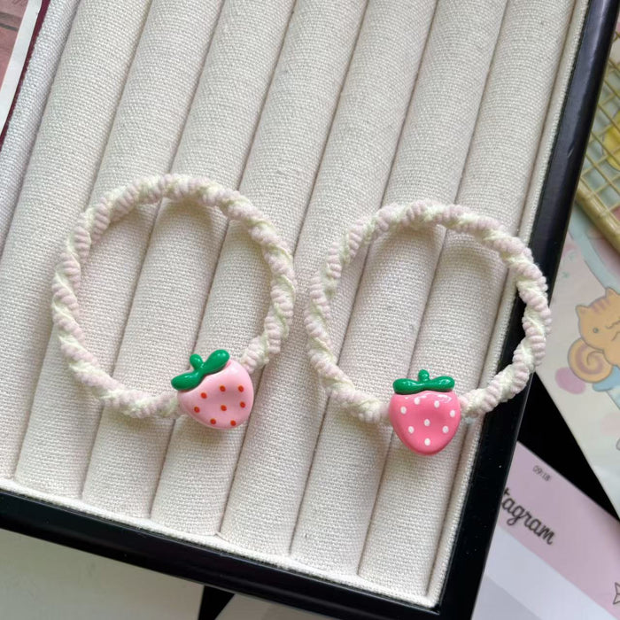 Wholesale Cute Strawberry Hair Rope All-match Headwear Rubber Band Hair Accessories