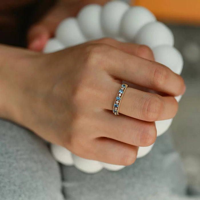 Wholesale A niche crystal lace hollowed out pattern full of diamonds, a light luxury versatile and high-end ring