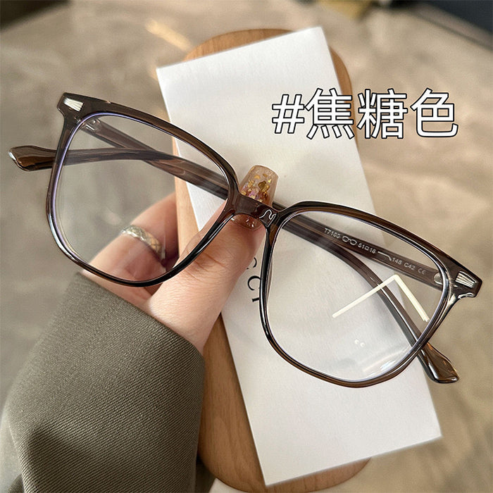 Wholesale Large frame anti blue light glasses decorative glasses