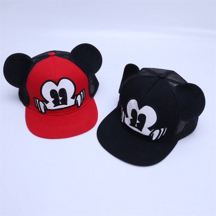 Wholesale Trendy Cute Cartoon Kids Baseball Cap Flat Brim Adjustable Sun Protection