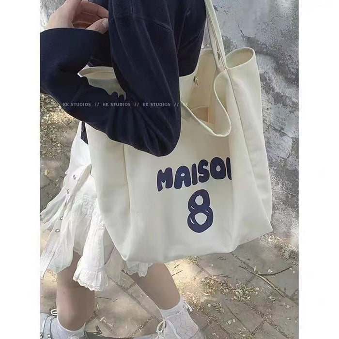 Wholesale Canvas bag commuting shoulder bag versatile tote bag large capacity outdoor tote bag