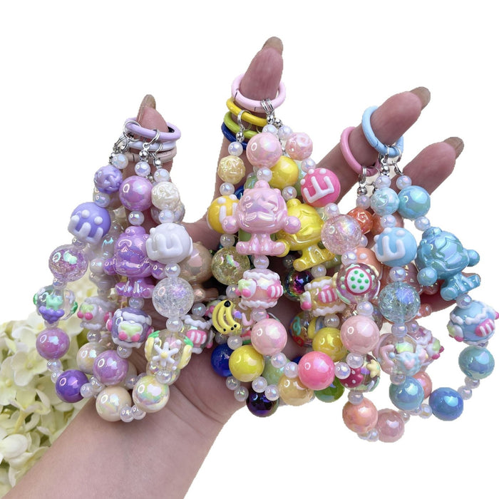 Wholesale Bracelet Decorative Pendant Mobile Phone Hanging Keychain Doll DIY Cute Bag Hanging Chain