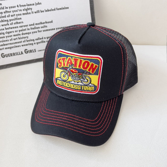 Wholesale Baseball Cap Hip-Hop Mesh Breathable Large Brim Peaked Cap for Adults