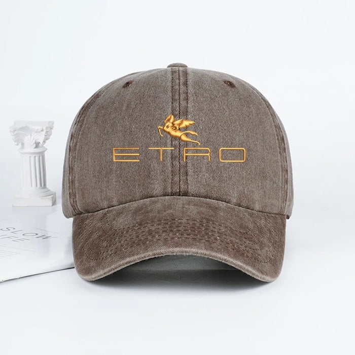 Wholesale Pegasus Letter Print Washed Baseball Cap Everyday Casual Adjustable Sun Hat