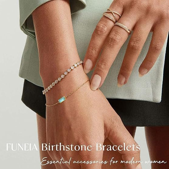 Wholesale Pearl Sailor Buckle Color Preserved Birth Stone Simple Bracelet Women's Electroplating Genuine Gold