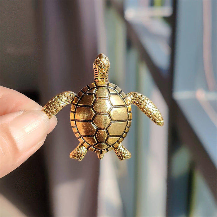 Wholesale Turtle Animal Brooch Diamond-Encrusted Oil-Drip Accessories