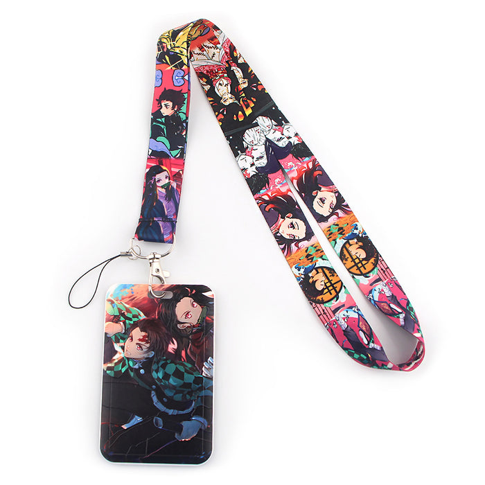 Wholesale 10 pcs Cartoon lanyard anti-loss hard shell keychain