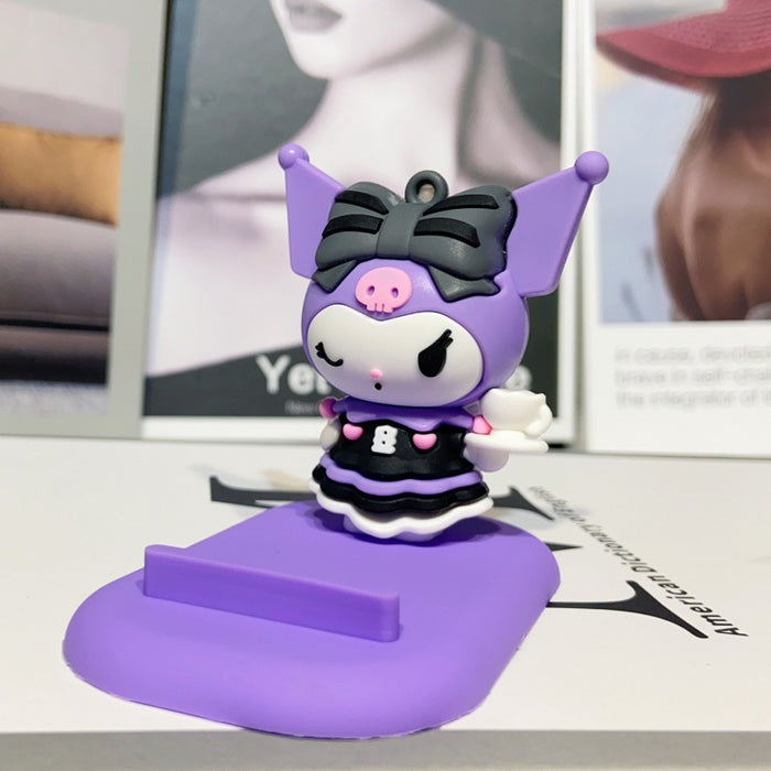 Wholesale Mobile phone holder cartoon figurine desktop decoration ornament