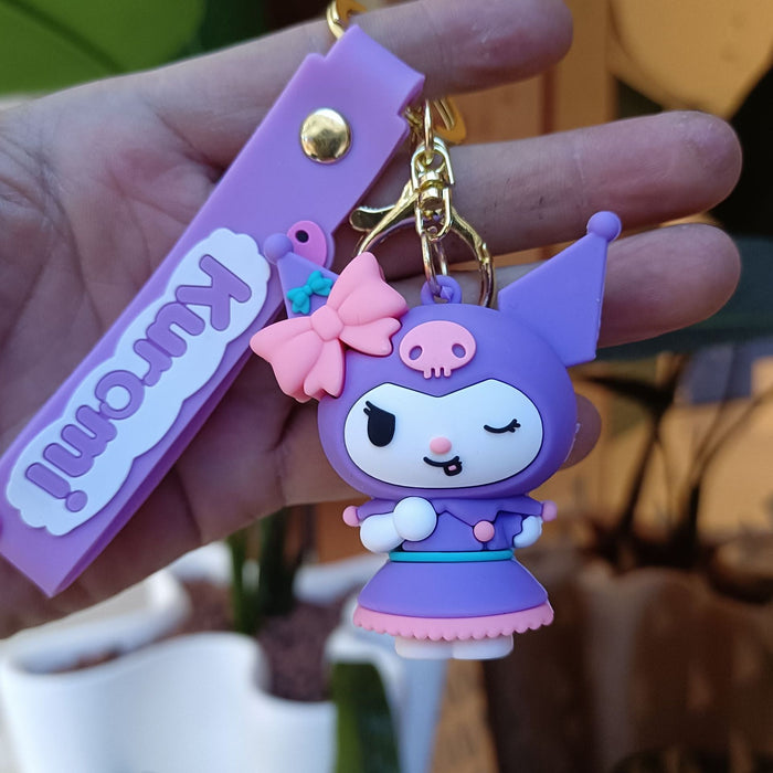 Wholesale Cartoon Silicone Anime Keychain JDC-KC-YiChang036