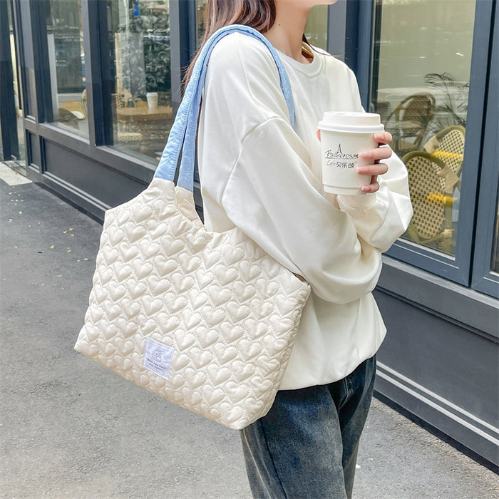 Wholesale Love shoulder bag, large capacity canvas bag